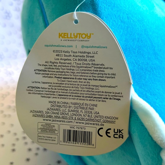 Josa 🐌 the Blue Sea Slug Original Squishmallow by Kelly Toy ☆》NWT《☆ - Picture 7 of 7